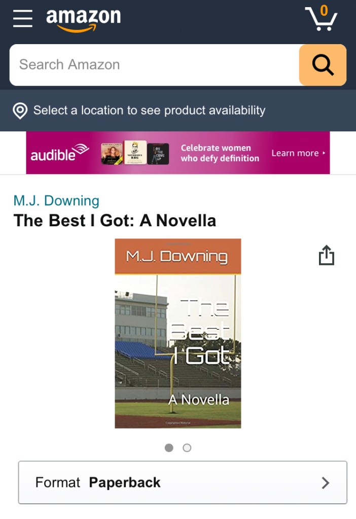 A New Side Project now available on Amazon! – MJ Downing’s Place